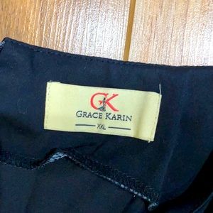 XXL Black pin up style swing dress